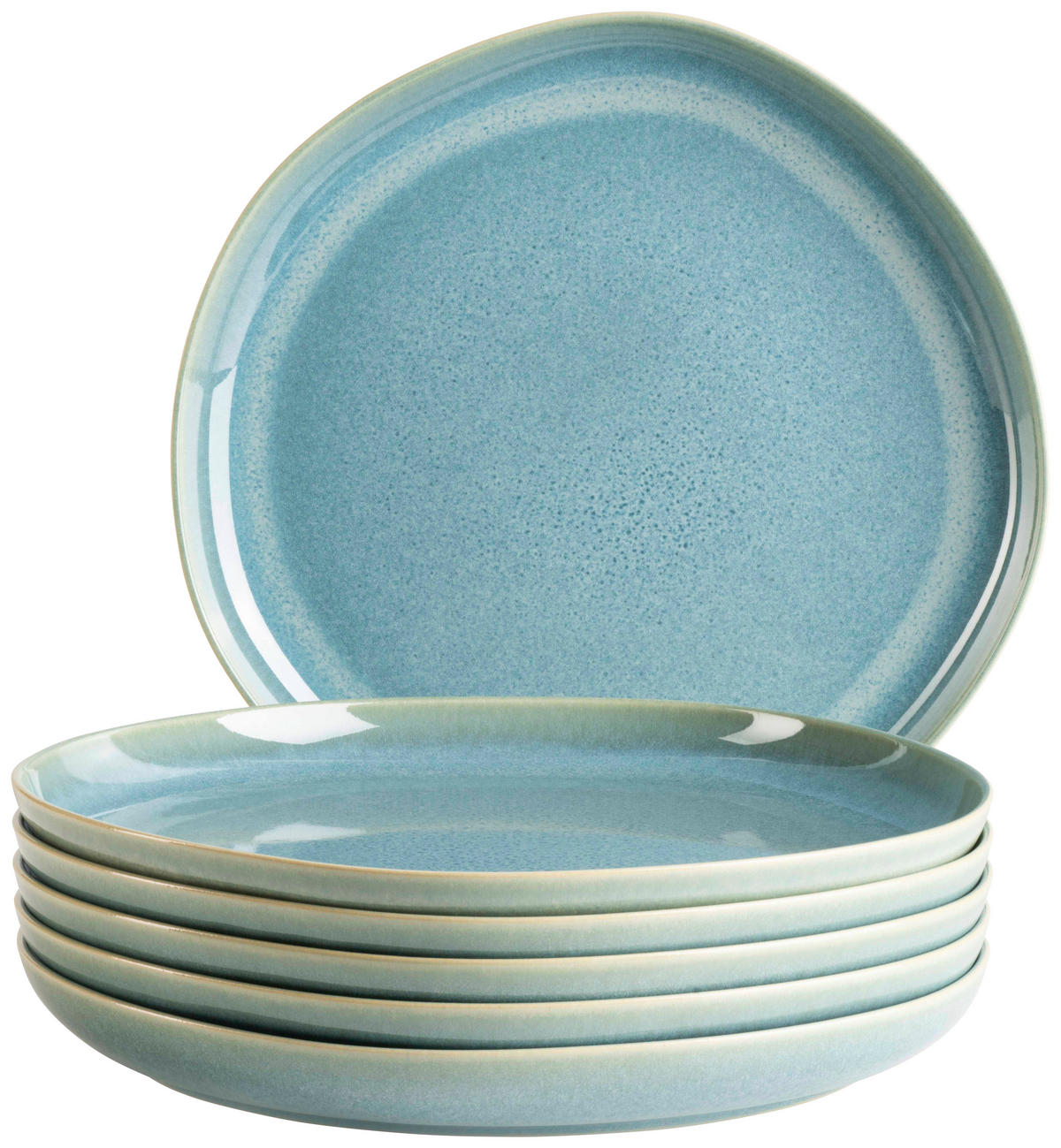 TELLERSET Cordelia 6-teilig  - Grün, Trend, Keramik (27cm) - Mäser