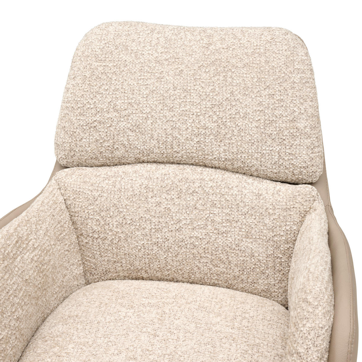 ARMLEHNSTUHL  Sitzfläche 360° drehbar Webstoff  - Schwarz/Grau, MODERN, Textil/Metall (61/91/65cm) - MID.YOU