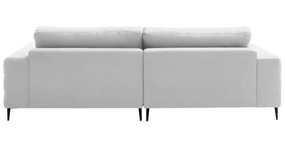 ECKSOFA  in Flachgewebe Creme  177/253 cm  - Creme/Schwarz, Design, Textil/Metall (177/253cm) - Dieter Knoll