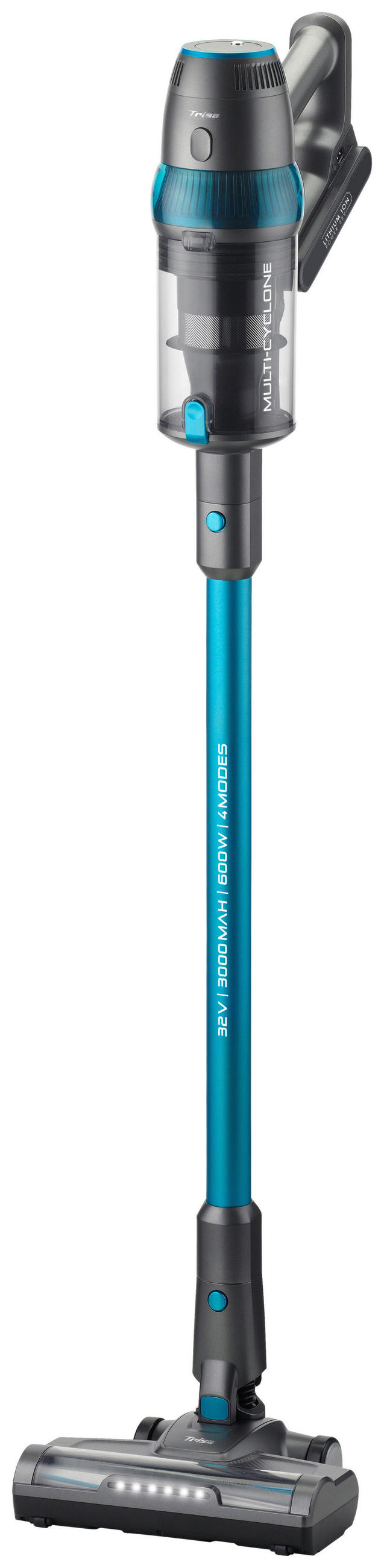 AKKU-BODENSTAUBSAUGER  - Türkis, Basics, Kunststoff (119/26/33cm) - Trisa Electronics