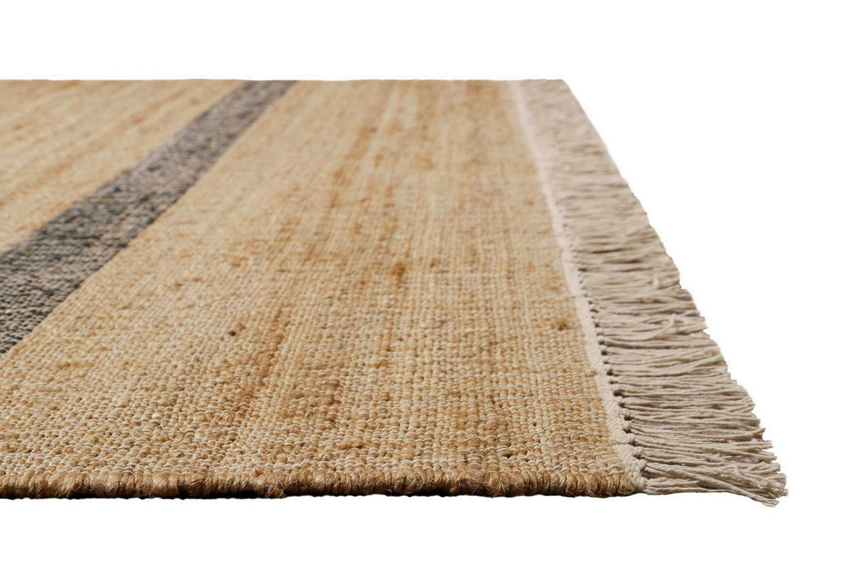 HANDWEBTEPPICH 80/150 cm Vante Sandfarben, Graubraun rechteckig  - Sandfarben/Graubraun, Basics, Textil (80/150cm)