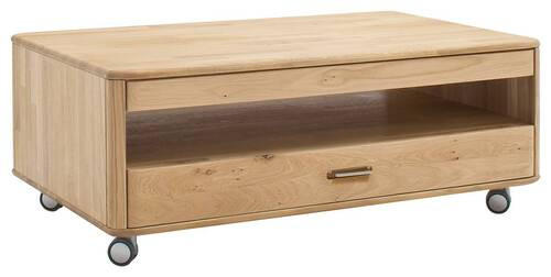 COUCHTISCH in Holz 115/70/45 cm  - Eiche Bianco/Silberfarben, Design, Holz/Kunststoff (115/70/45cm) - Livetastic