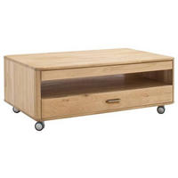 COUCHTISCH in Holz 115/70/45 cm  - Eiche Bianco/Silberfarben, Design, Holz/Kunststoff (115/70/45cm) - Livetastic