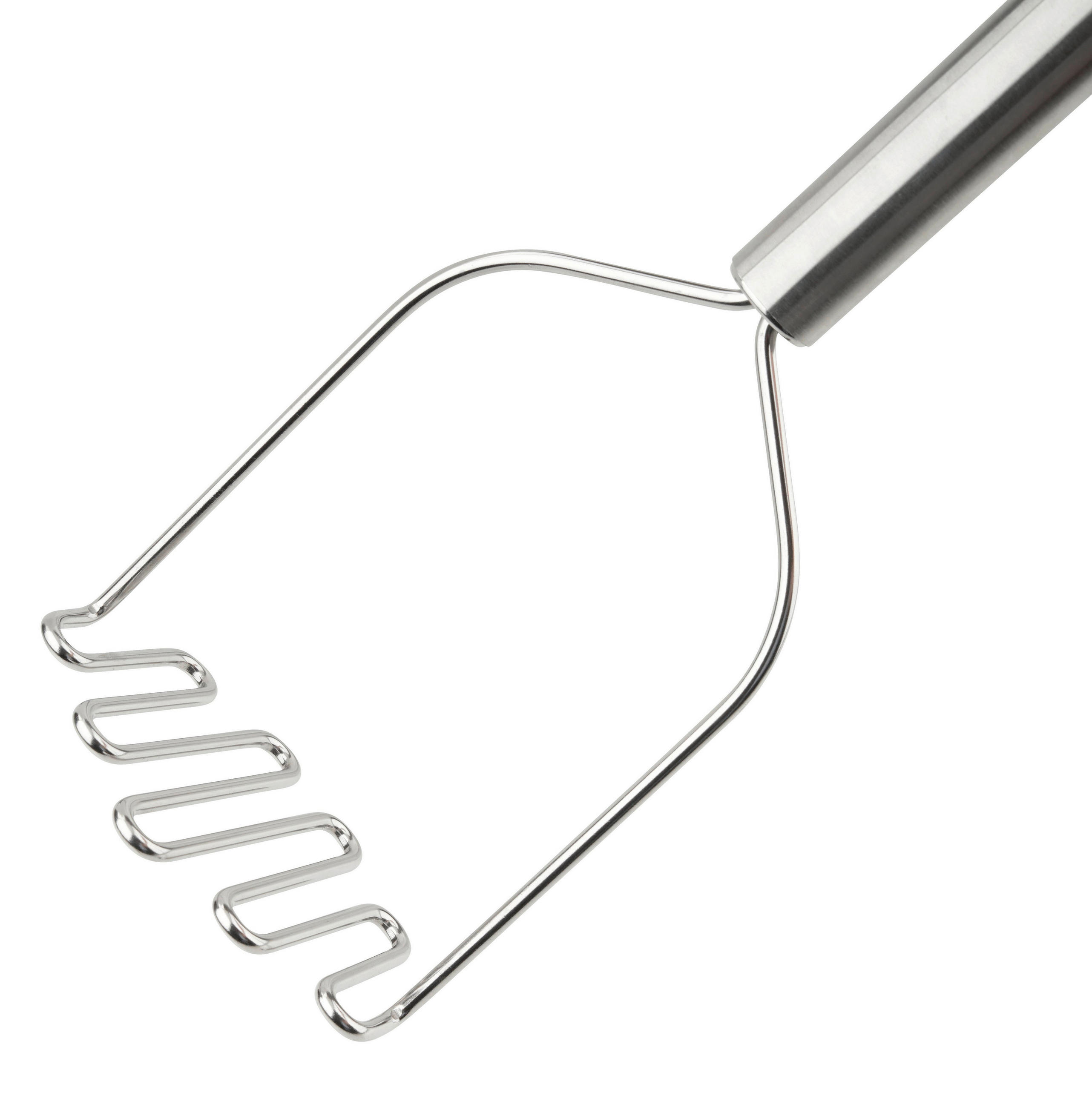 KARTOFFELSTAMPFER  - Silberfarben/Grün, Design, Metall (33cm) - Chefkoch+Fackelmann