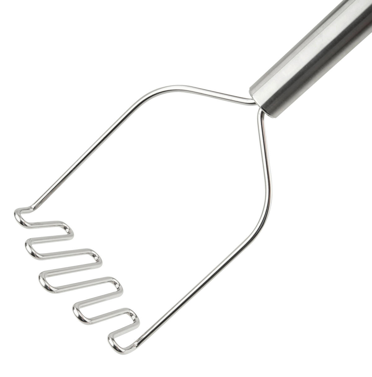 KARTOFFELSTAMPFER  - Silberfarben/Grün, Design, Metall (33cm) - Chefkoch+Fackelmann