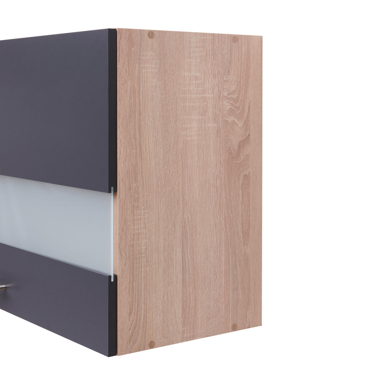 KÜCHENBLOCK 310 cm   in Grau, Eichefarben  - Eichefarben/Grau, Basics, Holzwerkstoff (310cm) - Respekta