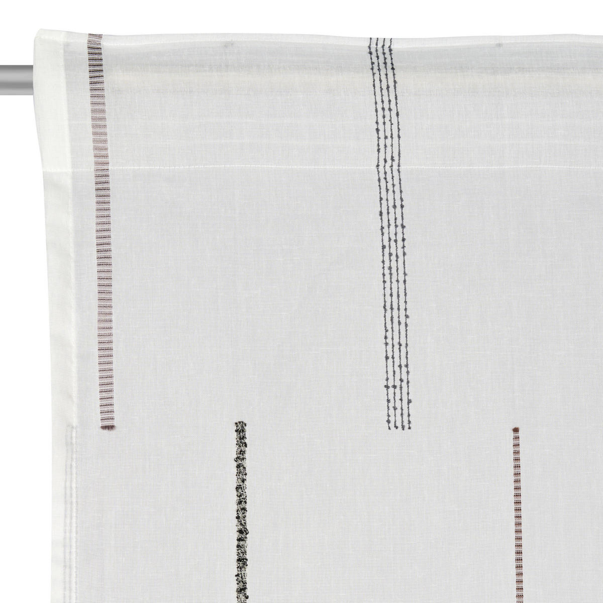 FERTIGVORHANG halbtransparent  - Anthrazit, KONVENTIONELL, Textil (140/245cm) - Esposa
