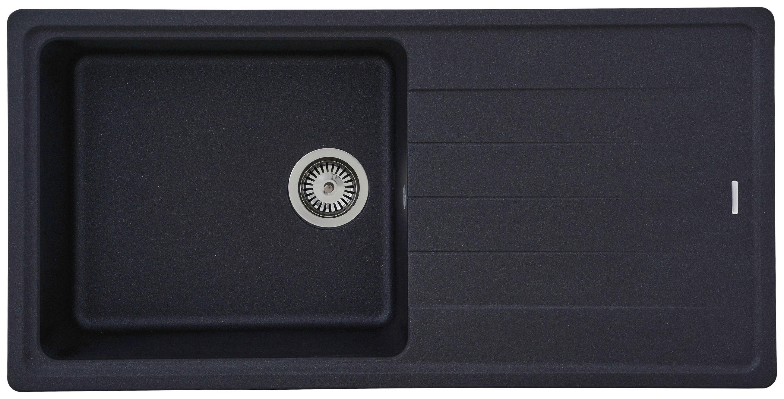 SPÜLE 1725COLUMBIA100X50S  - Schwarz, Trend, Stein (100/18,5/50cm) - Respekta