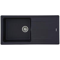 SPÜLE 1725COLUMBIA100X50S  - Schwarz, Trend, Stein (100/18,5/50cm) - Respekta