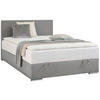 BOXBETT 90/200 cm  in Hellgrau  - Chromfarben/Hellgrau, KONVENTIONELL, Kunststoff/Textil (90/200cm) - Boxxx