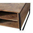 COUCHTISCH in Holz, Metall 118/70/45 cm  - Schwarz/Akaziefarben, Trend, Holz/Metall (118/70/45cm) - Ambia Home