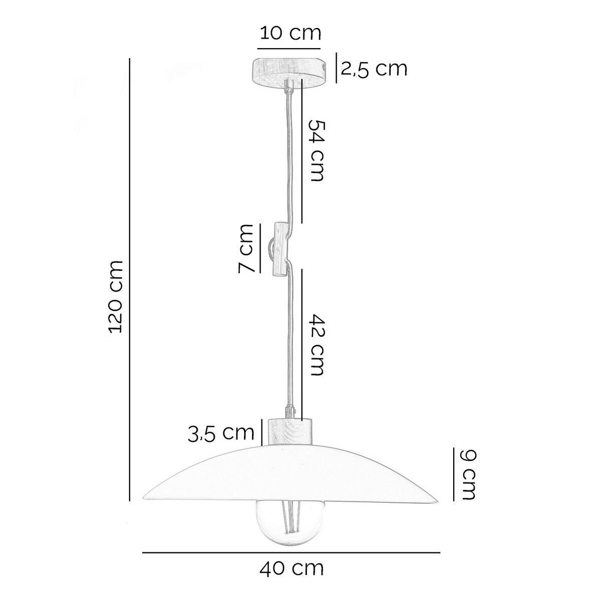 ZÁVESNÉ SVIETIDLO, 40/40/80 cm  - biela, Basics, drevo/sklo (40/40/80cm)
