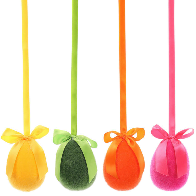 DEKORAČNÉ VAJÍČKA - viacfarebná, Basics, plast (8/10/8cm)