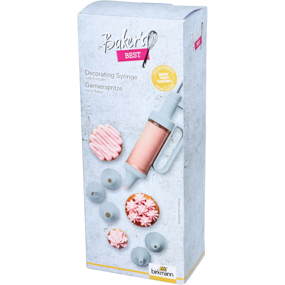 GARNIERSPRITZE - Hellgrau, Basics, Kunststoff/Metall (8/19/5cm) - Birkmann