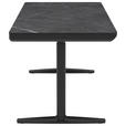 SCHREIBTISCH 160/80/73/118 cm  in Schwarz, Dunkelgrau  - Dunkelgrau/Schwarz, Design, Holzwerkstoff/Kunststoff (160/80/73/118cm) - Novel