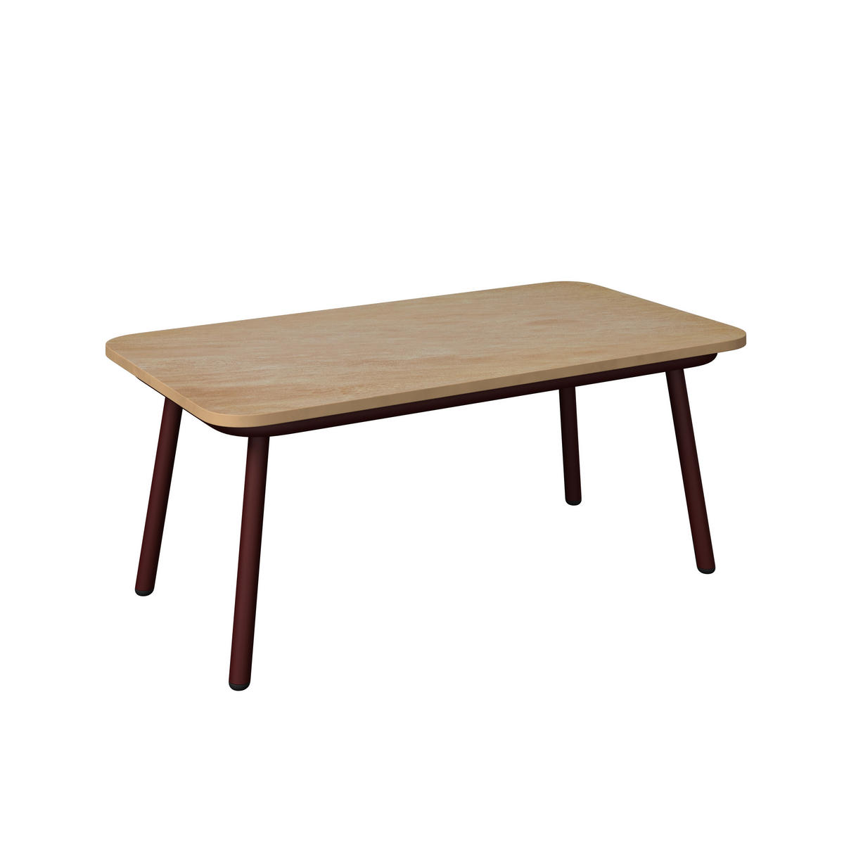 Set Lounge 4 piese  255/165 cm   - crem/roșu burgund, Modern, plastic/metal (255/165cm) - Ambia Garden