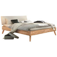 BETT 120/200 cm  in Kernbuche  - Buchefarben/Kernbuche, Design, Holz (120/200cm) - Hasena