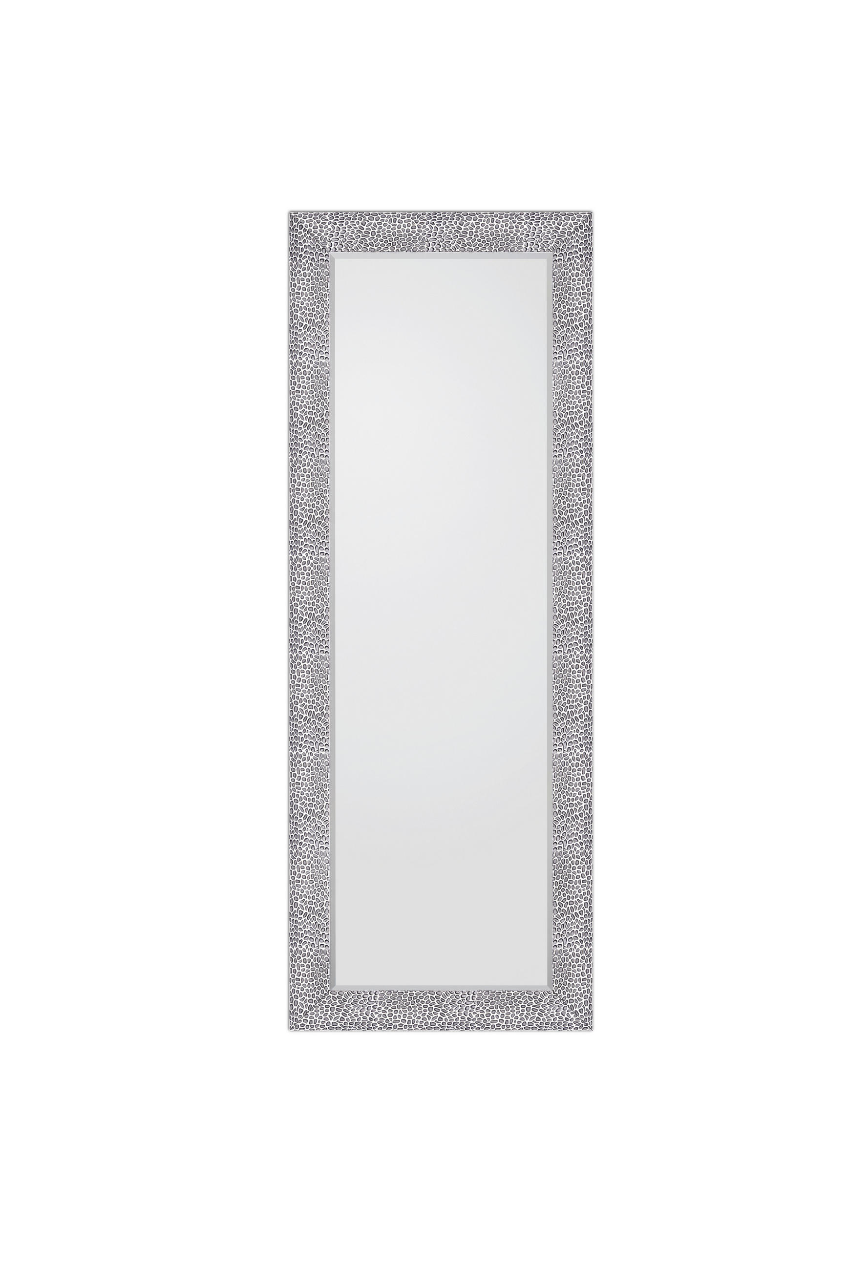 WANDSPIEGEL 50/150/3 cm    in rechteckig  - Silberfarben/Schwarz, MODERN, Glas/Kunststoff (50/150/3cm)