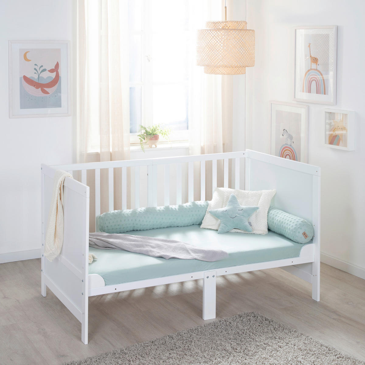 GITTERBETT roba Easy Sleep    - Weiss, Basics, Holzwerkstoff (78/78/142cm) - Roba