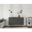 SIDEBOARD Newniq  in 150/75/42 cm  - Anthrazit, Design, Holzwerkstoff (150/75/42cm) - Hom`in
