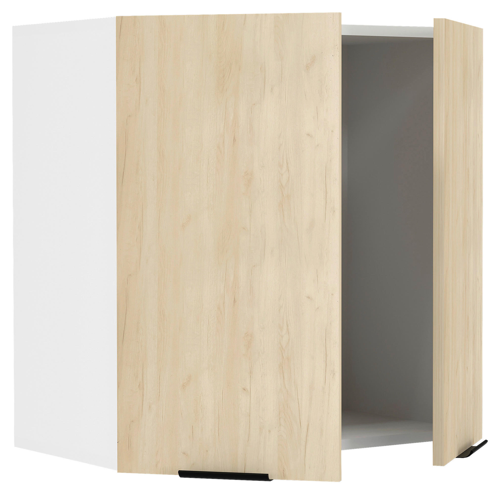 KÜCHENOBERSCHRANK 60/60/31 cm  in Weiß, Honigeiche  - Honigeiche/Schwarz, Trend, Holzwerkstoff/Kunststoff (60/60/31cm) - MID.YOU