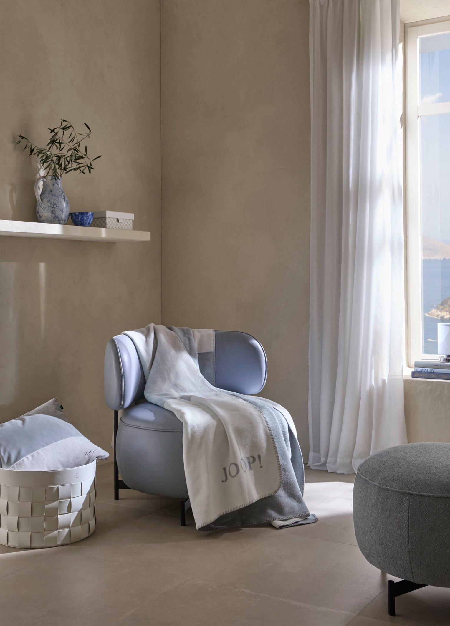 WOHNDECKE 150/200 cm  - Hellgrau, Basics, Textil (150/200cm) - Joop!
