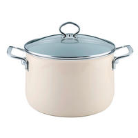 LONAC ZA MESO  6.5 l  Avorio  - boje šampanjca, Basics, staklo/metal (24cm) - Riess