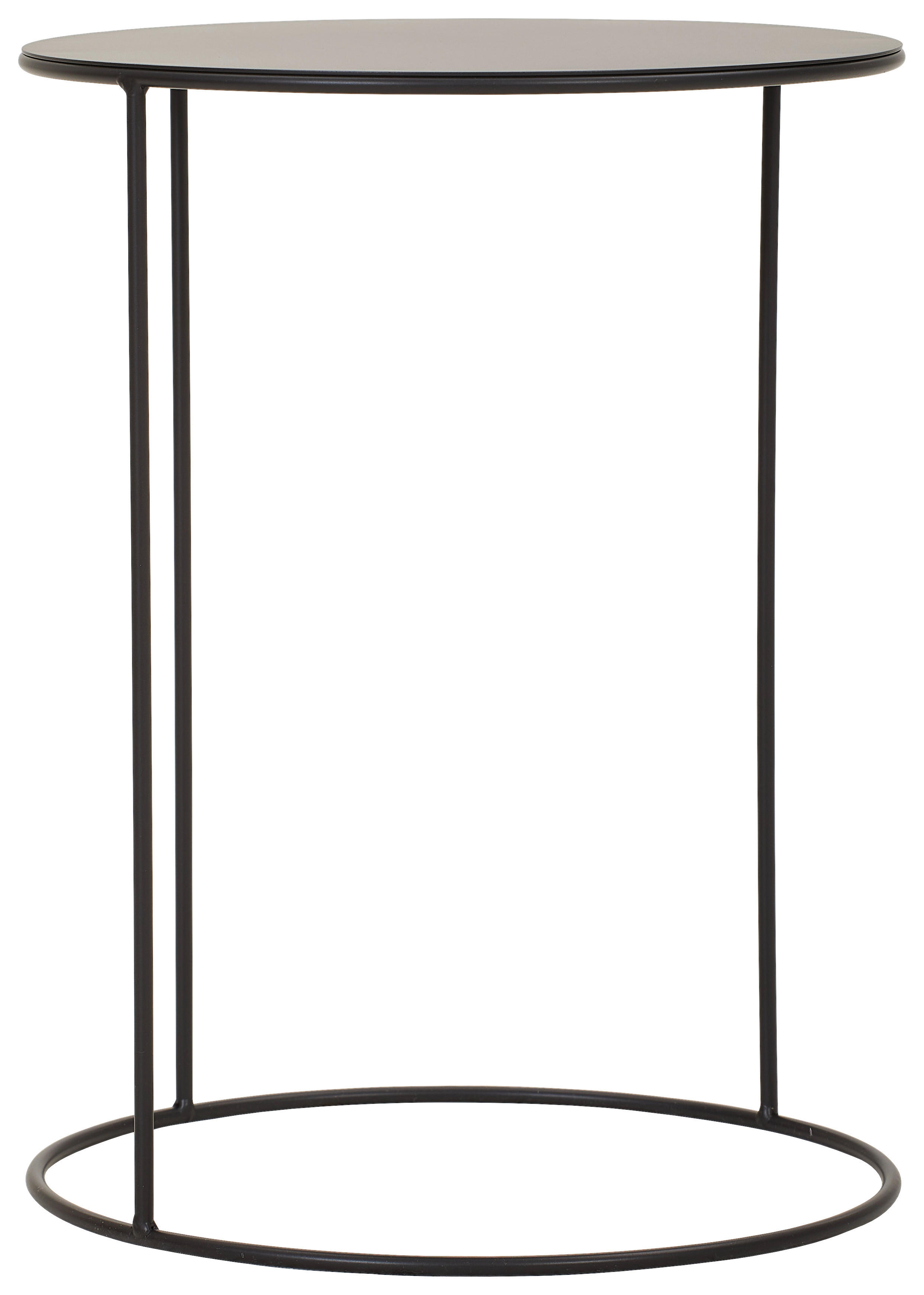 COUCHTISCH in Metall 38/38/50 cm  - Schwarz, Design, Metall (38/38/50cm) - MID.YOU