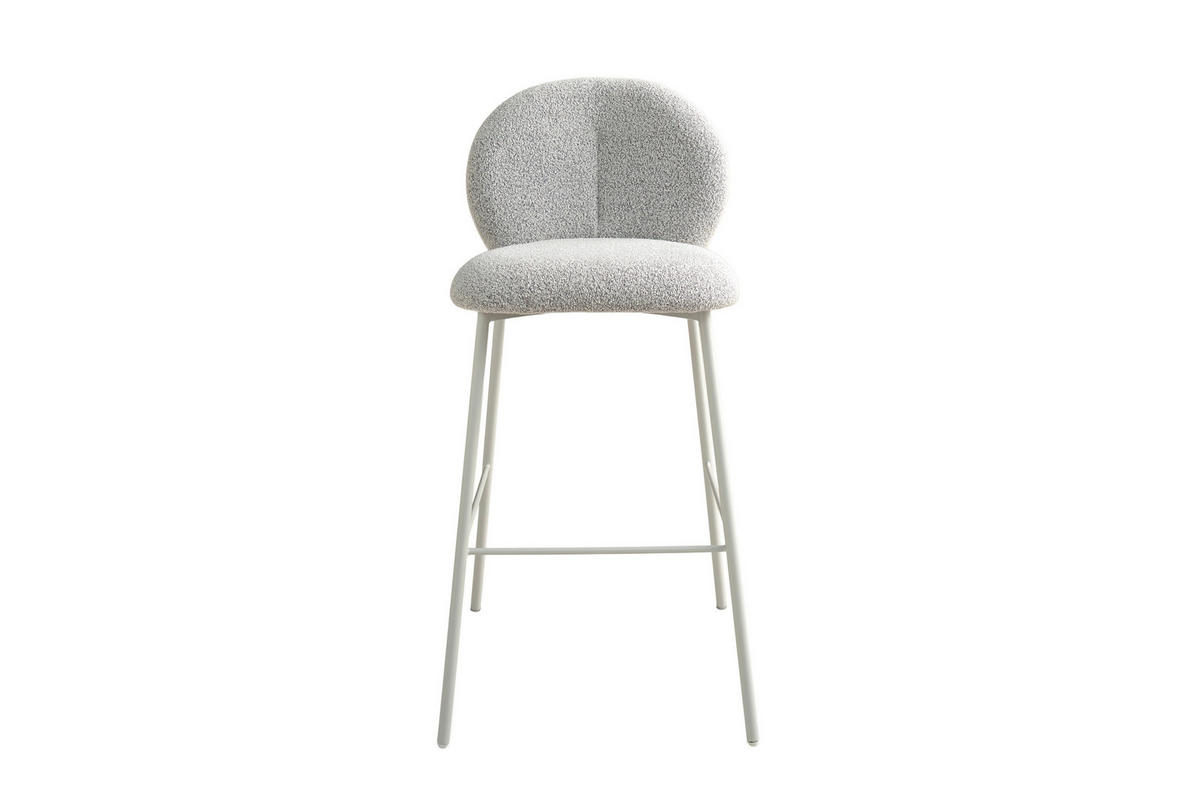 BARHOCKER-SET in Greige  - Greige/Seidengrau, MODERN, Textil/Metall (47/102,7/52cm) - Schöner Wohnen