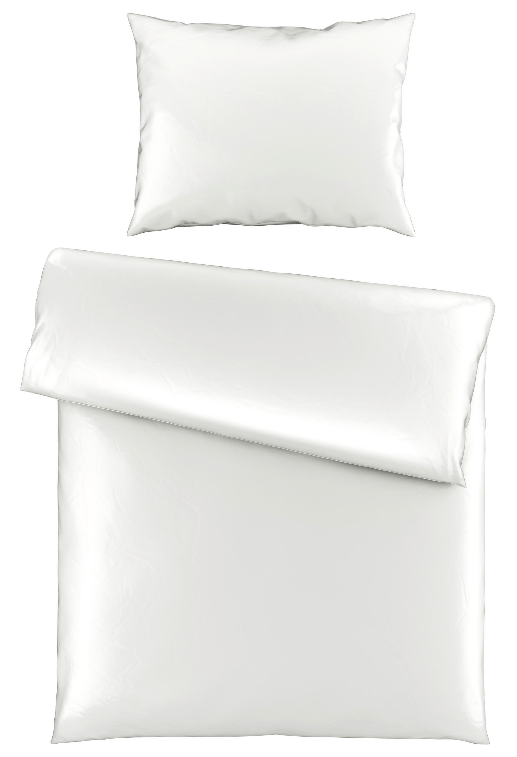 POSTELJNINA SAORI 140/200 cm saten ekru  - ekru, Basics, tekstil (140/200cm) - Novel