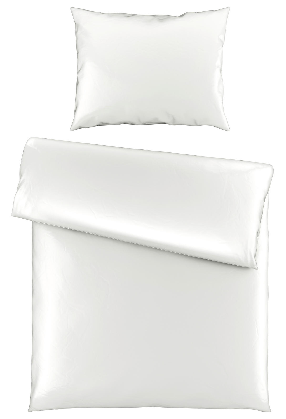 POSTELJNINA SAORI 140/200 cm saten ekru  - ekru, Basics, tekstil (140/200cm) - Novel