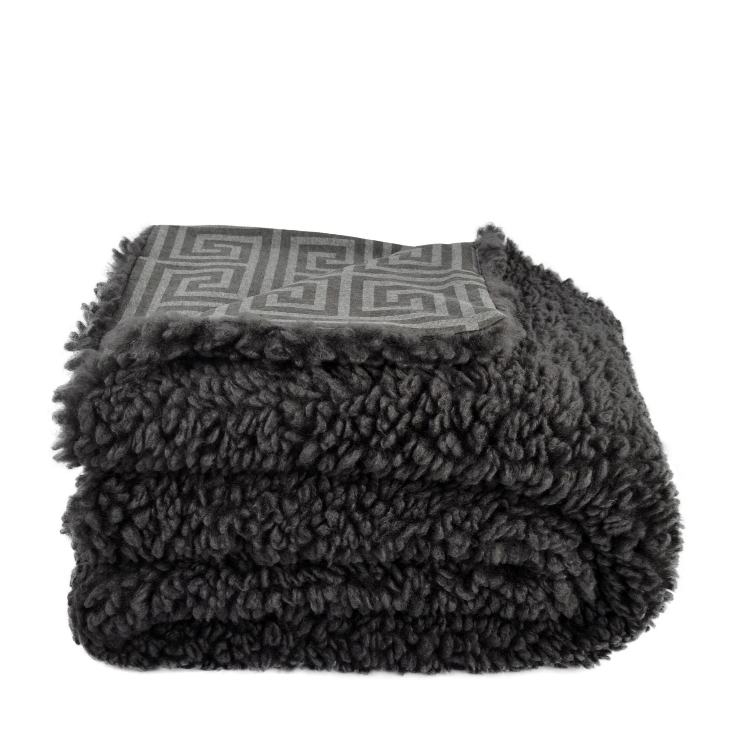 DECKE Reborn Lamb Legacy 140/190 cm  - Dunkelgrau/Grau, Basics, Textil (140/190cm) - Zoeppritz