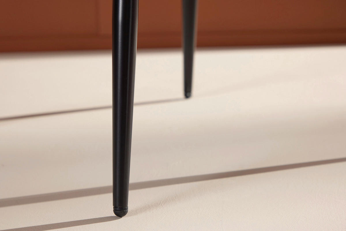 STOL stål  - beige/svart, Design, metall/textil (48/83/56cm) - Livetastic