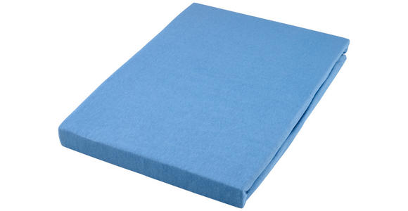 SPANNLEINTUCH 100/200 cm  - Blau, Basics, Textil (100/200cm) - Novel