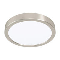 LED-DECKENLEUCHTE Fueva 21/2,8 cm   - Weiß/Nickelfarben, Basics, Kunststoff/Metall (21/2,8cm) - Novel