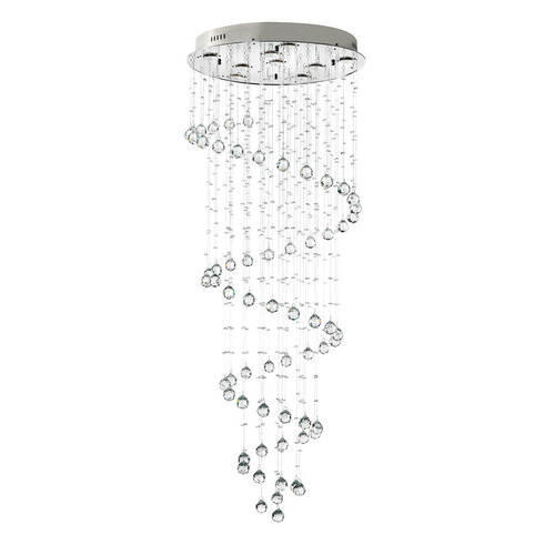 DECKENLEUCHTE 60/60/150 cm   - Chromfarben, KONVENTIONELL, Glas/Metall (60/60/150cm)