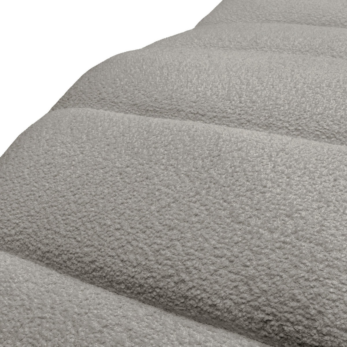 RELAXLIEGE SWING Bouclé Dunkelgrau  - Dunkelgrau/Silberfarben, Design, Textil/Metall (65/65-95/171cm) - Livetastic