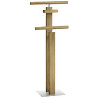 HERRENDIENER - Hellbraun/Wildeiche, KONVENTIONELL, Holz/Metall (45/107/28cm) - Hasena