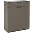 SCHUHSCHRANK lackiert Schlammfarben - Schlammfarben/Schwarz, Design, Holzwerkstoff/Metall (84/103/36cm) - Dieter Knoll