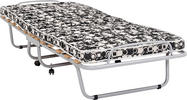 KLAPPBETT  80/190 cm Metall  - Schwarz/Alufarben, Basics, Textil/Metall (80/190cm) - Carryhome