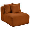 SOFAELEMENT in Flachgewebe, Teddystoff Rostfarben  - Rostfarben, Trend, Textil (85/70/122cm) - Livetastic