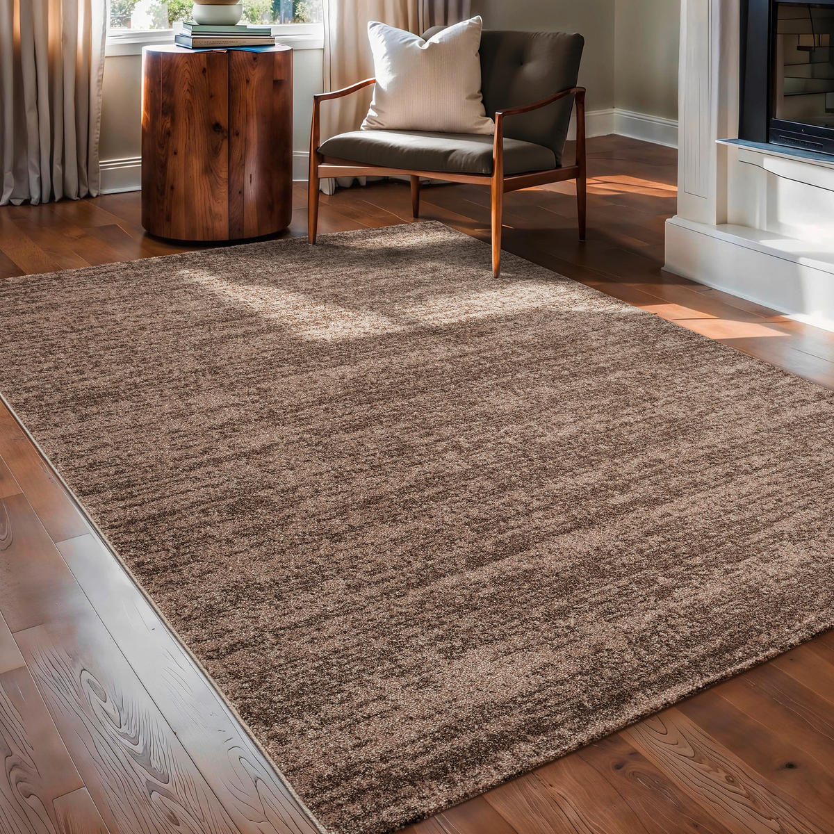 WEBTEPPICH 140/200 cm Oslo Braun  - Braun, KONVENTIONELL, Kunststoff/Textil (140/200cm) - Novel