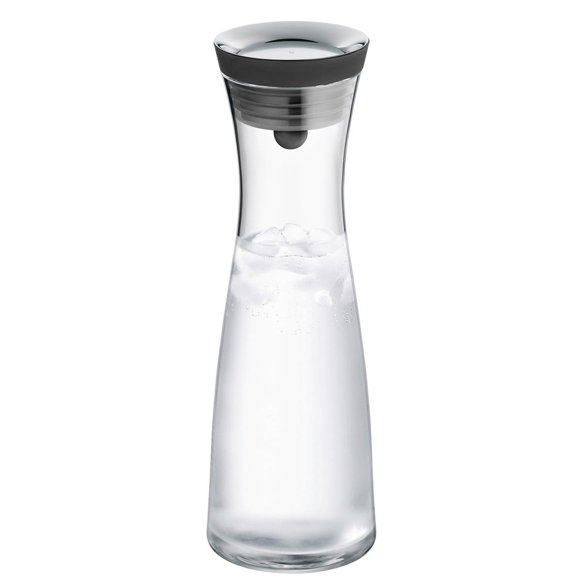 WASSERKARAFFE 1 L    - Klar/Edelstahlfarben, Basics, Glas/Kunststoff (1l) - WMF