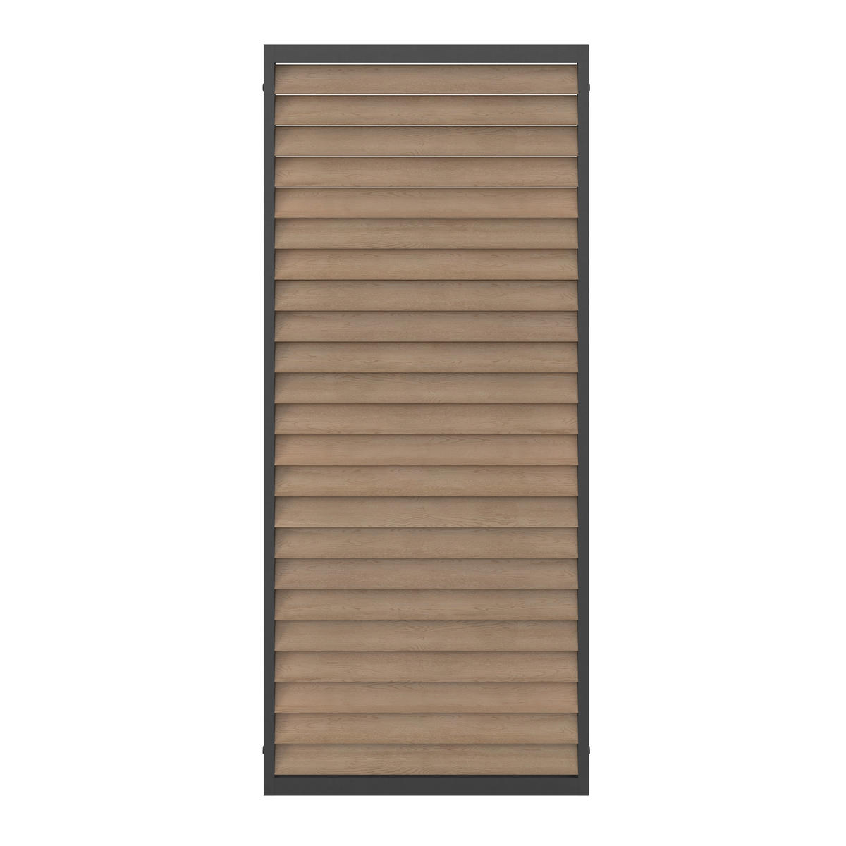 SIDODEL PAVILJONG - antracit/naturfärgad, Modern, metall (91.5/211.3/4cm) - Amatio