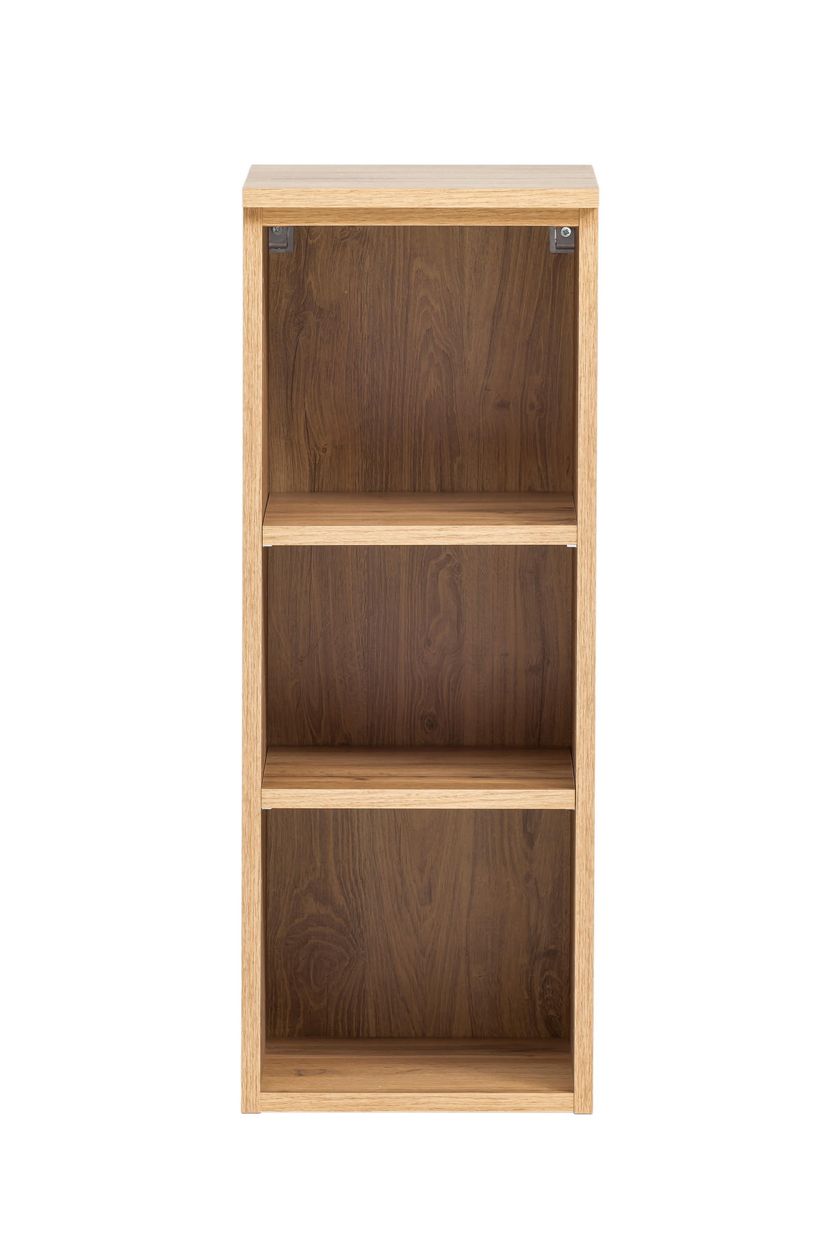 BADEZIMMERREGAL 30/79/35 cm  - Eiche Wotan/Silberfarben, Natur, Holzwerkstoff/Kunststoff (30/79/35cm) - Xora
