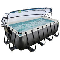 POOL 400/200/122 cm  - Anthrazit, Konventionell, Kunststoff/Metall (400/200/122cm) - EXIT Toys