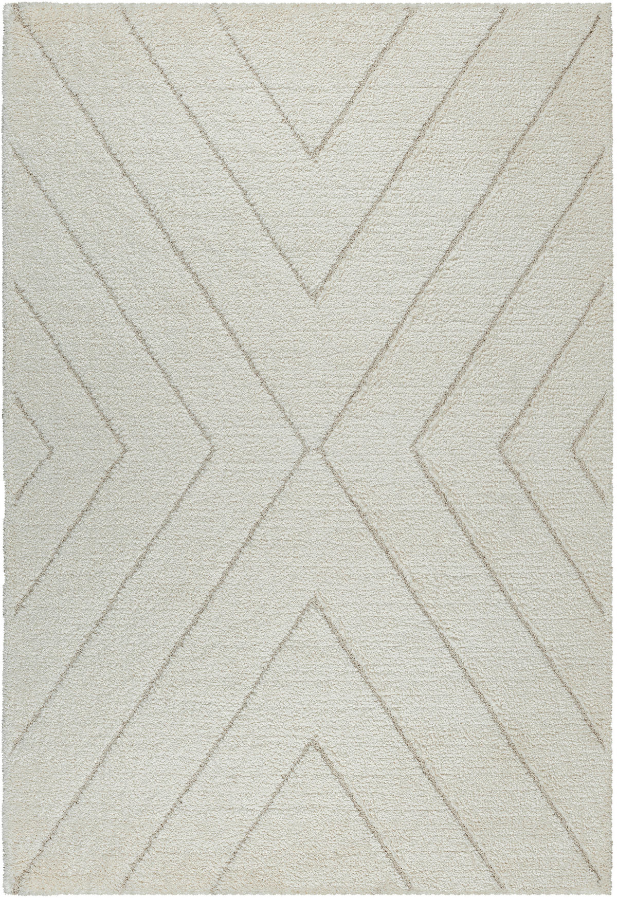 HOCHFLORTEPPICH 120/170 cm Ideal Shaggy Creme  - Creme, KONVENTIONELL, Textil (120/170cm) - Novel
