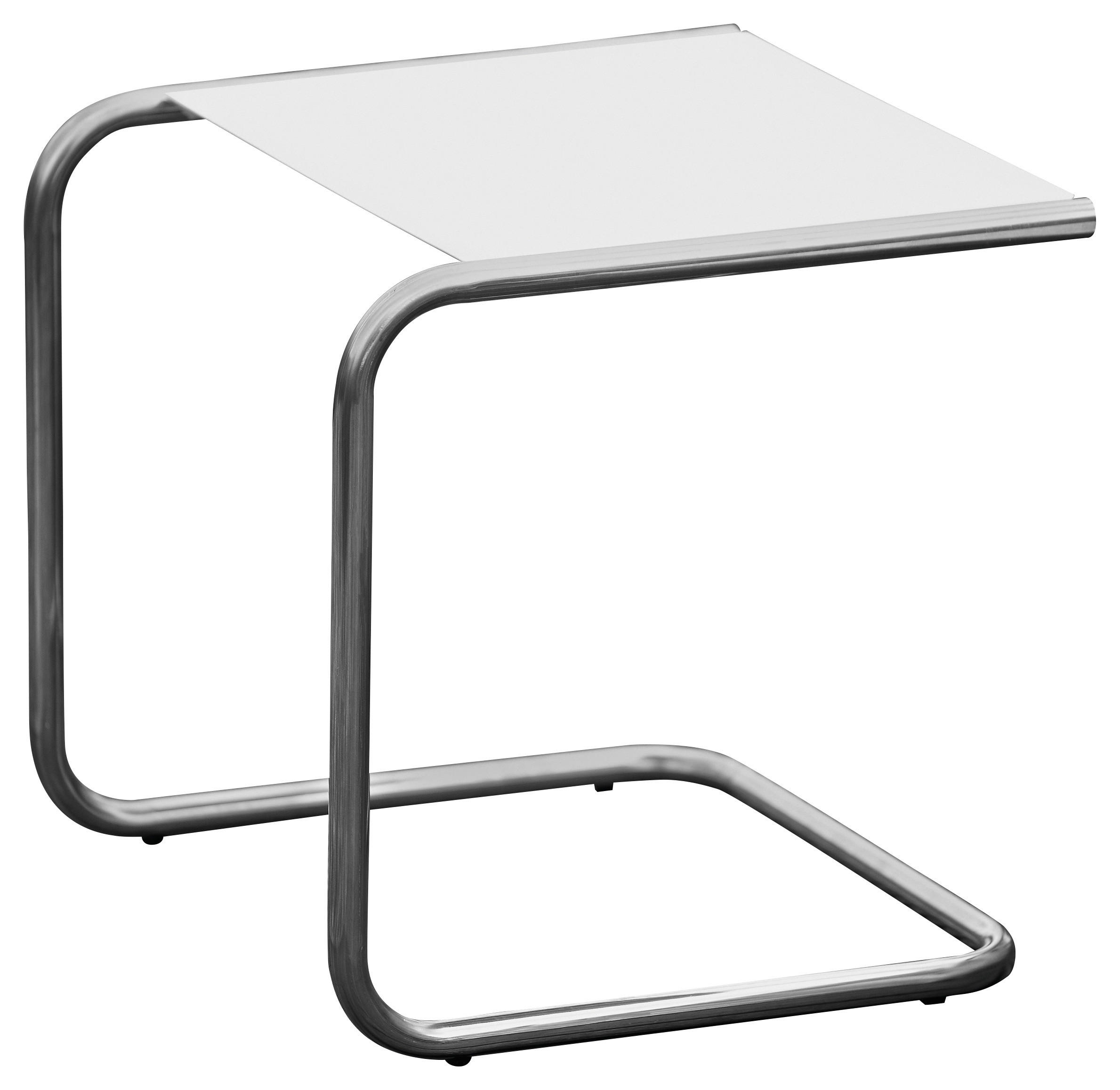 GARTENBEISTELLTISCH 40/40/40 cm Metall  - Alufarben/Weiß, Basics, Metall (40/40/40cm) - FIAM