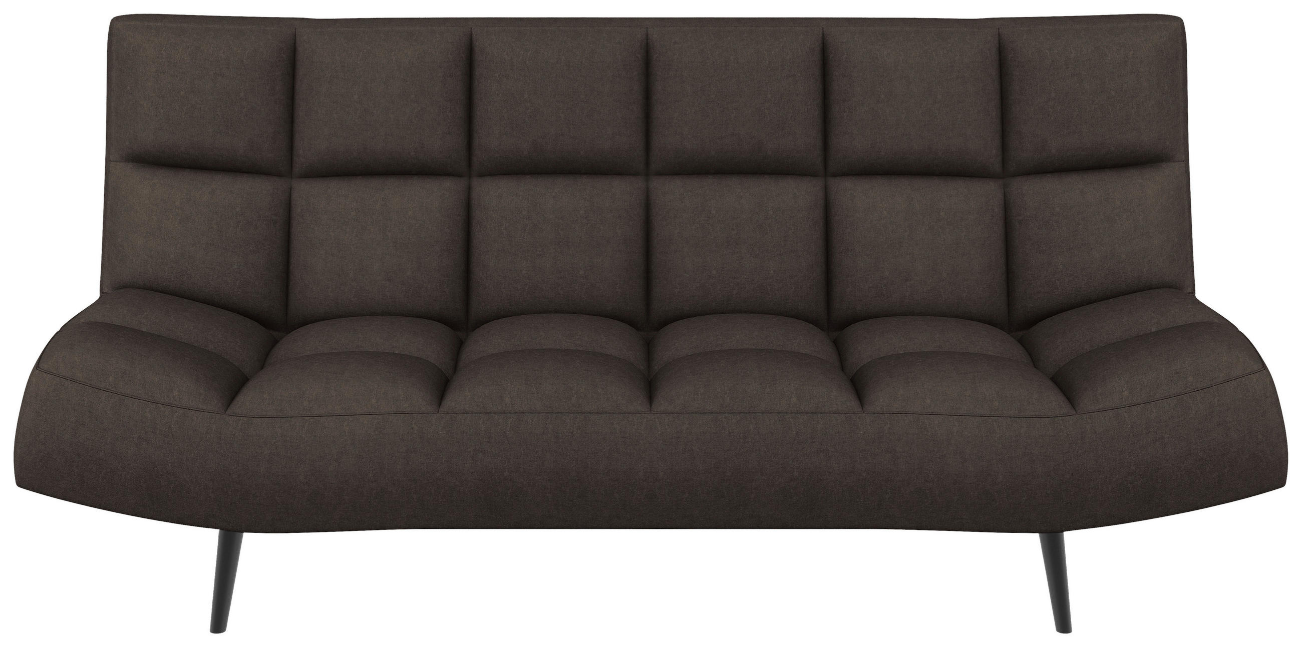 SCHLAFSOFA  in Mikrofaser Braun  - Schwarz/Braun, KONVENTIONELL, Holz/Textil (197/85/92cm) - Carryhome