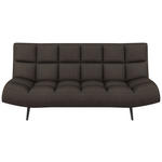 SCHLAFSOFA  in Mikrofaser Braun  - Schwarz/Braun, KONVENTIONELL, Holz/Textil (197/85/92cm) - Carryhome